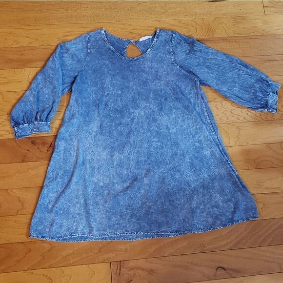 🔹️J & M Clothing Blue 3/4 Sleeve Dress Medium - Picture 2 of 7